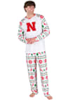 Main image for Mens Nebraska Cornhuskers White Concepts Sport Holiday Tidings Loungewear Sleep Pants