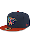 Main image for New Era Wichita Wind Surge Mens Navy Blue W Horse Logo GCP 59FIFTY Fitted Hat