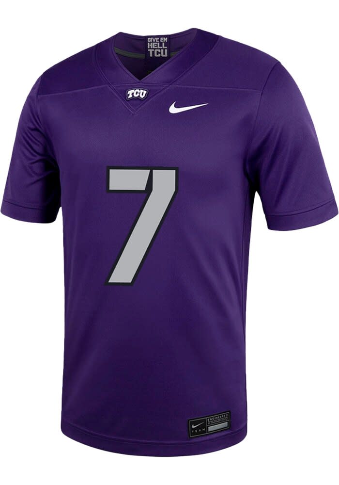 Jordan Dwyer TCU Horned Frogs PURPLE Football NIL Game Jersey
