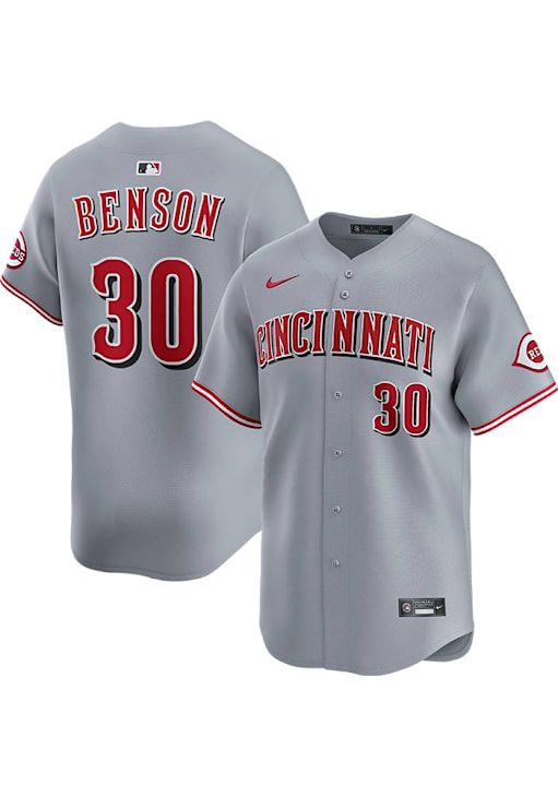 Will Benson Cincinnati Reds Mens ATHLETICGREY Road Limited