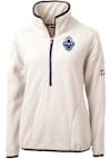 Main image for Cutter and Buck Vancouver Whitecaps FC Womens White Cascade Sherpa Qtr Zip