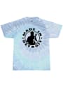 Made In Detroit Circle Icon Fashion T Shirt - Light Blue Tie Dye