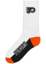 Philadelphia Flyers Color Block Crew Socks - White