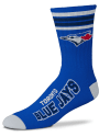 Toronto Blue Jays Youth 4 Stripe Duece Crew Socks - Blue