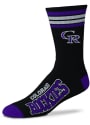 Colorado Rockies 4 Stripe Duece Crew Socks - Purple