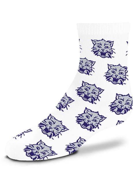 Allover Inf K-State Wildcats Youth Quarter Socks