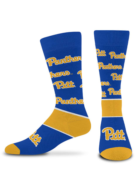 End to End Pitt Panthers Mens Dress Socks - Blue