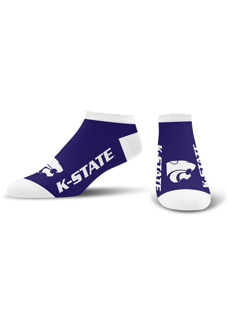 Team Color K-State Wildcats Mens No Show Socks - Purple