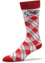 Kansas City Chiefs Plaid Argyle Socks - Red