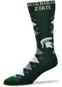 Michigan State Spartans Fan Nation Argyle Socks - Green
