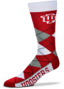 Indiana Hoosiers Team Color Argyle Socks - Red