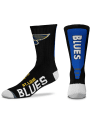 St Louis Blues Jump Key Black Crew Socks - Black
