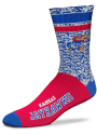 Kansas Jayhawks Retro Duece Crew Socks - Blue