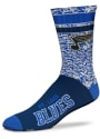 St Louis Blues Retro Duece Crew Socks - Blue