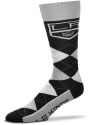 Los Angeles Kings Team Logo Argyle Socks - Black