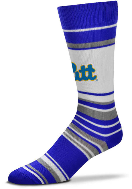 Mas Stripe Pitt Panthers Mens Dress Socks - Blue