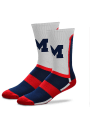 Michigan Wolverines Patriotic Crew Socks - Navy Blue