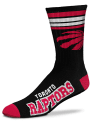 Toronto Raptors 4 Stripe Duece Crew Socks - Red