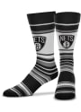 Brooklyn Nets Mas Stripe Dress Socks - Black
