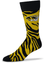 Missouri Tigers Tiger Stripe Dress Socks - Gold