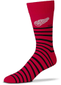 Detroit Red Wings Thin Stripes Dress Socks - Red