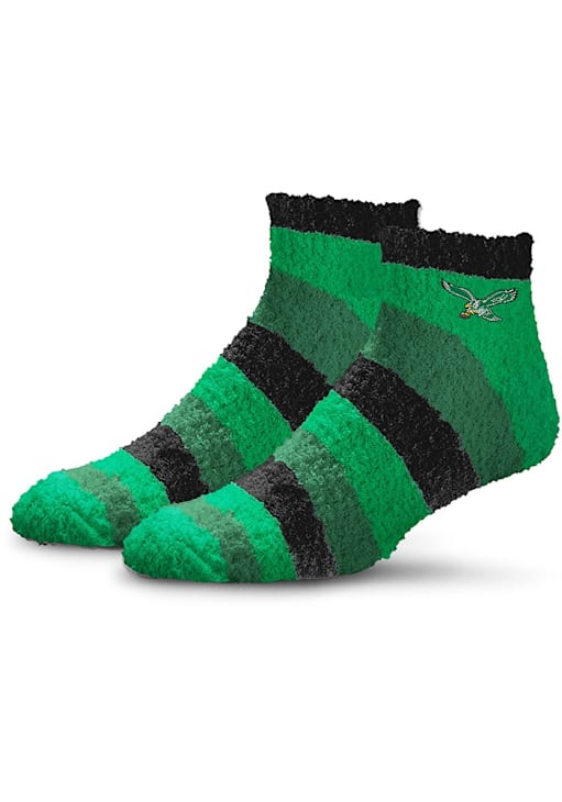 Philadelphia Eagles Rainbow II Sleep Soft Womens Quarter Socks
