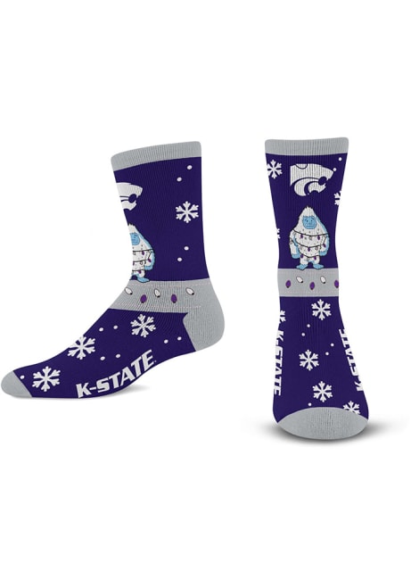 Sweater Yeti K-State Wildcats Mens Crew Socks