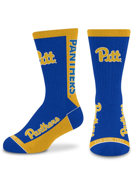 577 MVP Pitt Panthers Youth Crew Socks - Gold