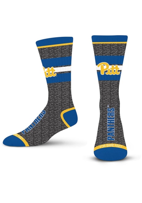 504 Mar Spotlight Pitt Panthers Mens Crew Socks - Gold