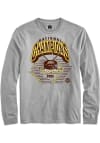 Main image for Mens Grey Western Michigan Broncos NIL 2025 National Champions Full Roster Long Sleeve Player T Sh..