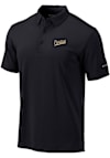 Main image for Mens Purdue Boilermakers Black Columbia Vault Heat Seal Omni Wick Drive Short Sleeve Polo Shirt