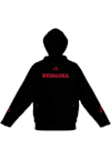 Main image for Womens Nebraska Cornhuskers Black Adidas Hooded Sweat Hooded Sweatshirt