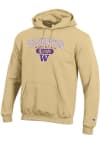 Main image for Mens Washington Huskies Gold Champion Pill Alumni Powerblend Hooded Sweatshirt