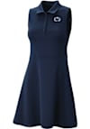 Main image for Womens Penn State Nittany Lions Navy Blue Columbia Heat Seal Match Short Sleeve Dress