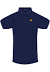 Main image for Mens Michigan Wolverines Navy Blue Greyson Hyde Short Sleeve Fashion Polo