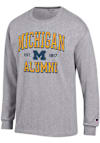 Main image for Mens Michigan Wolverines Grey Champion Est Alumni Jersey Tee