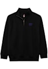 Main image for Mens Black K-State Wildcats Essentials Embroidery Qtr Zip Pullover