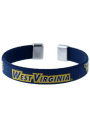 West Virginia Mountaineers Womens Ribbon Bracelet - Navy Blue