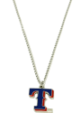 Texas Rangers Womens Team Logo Necklace - Silver