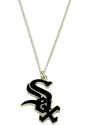 Chicago White Sox Womens Logo Necklace - Black