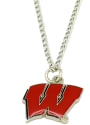 Wisconsin Badgers Womens Logo Necklace - Red