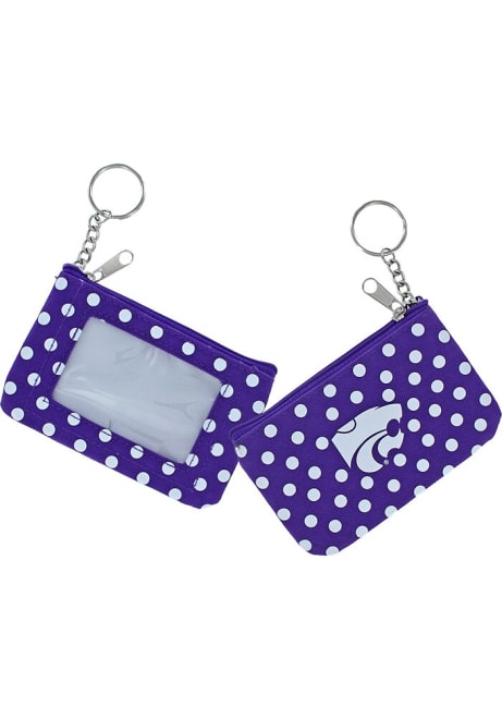 Polka Dot K-State Wildcats Womens Coin Purse