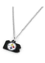 Pittsburgh Steelers Womens State Design Necklace - Black