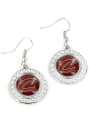 Cleveland Cavaliers Womens Dimple Earrings - Red
