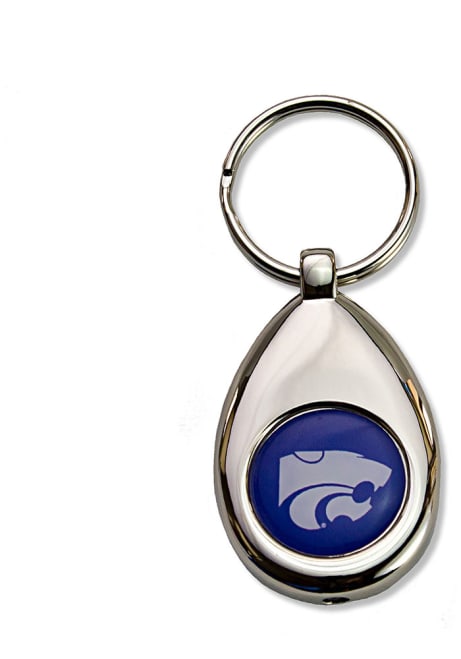 Purple K-State Wildcats Red LED Light Keychain