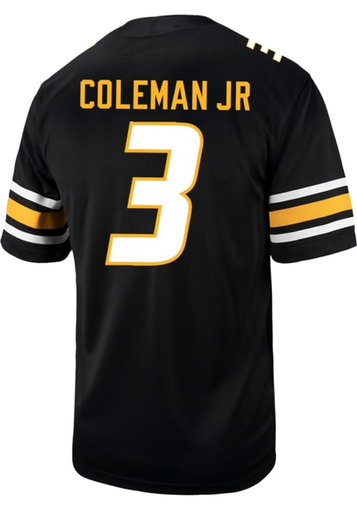 Kevin Coleman Jr  Nike Missouri Tigers Black NIL Game Football Jersey