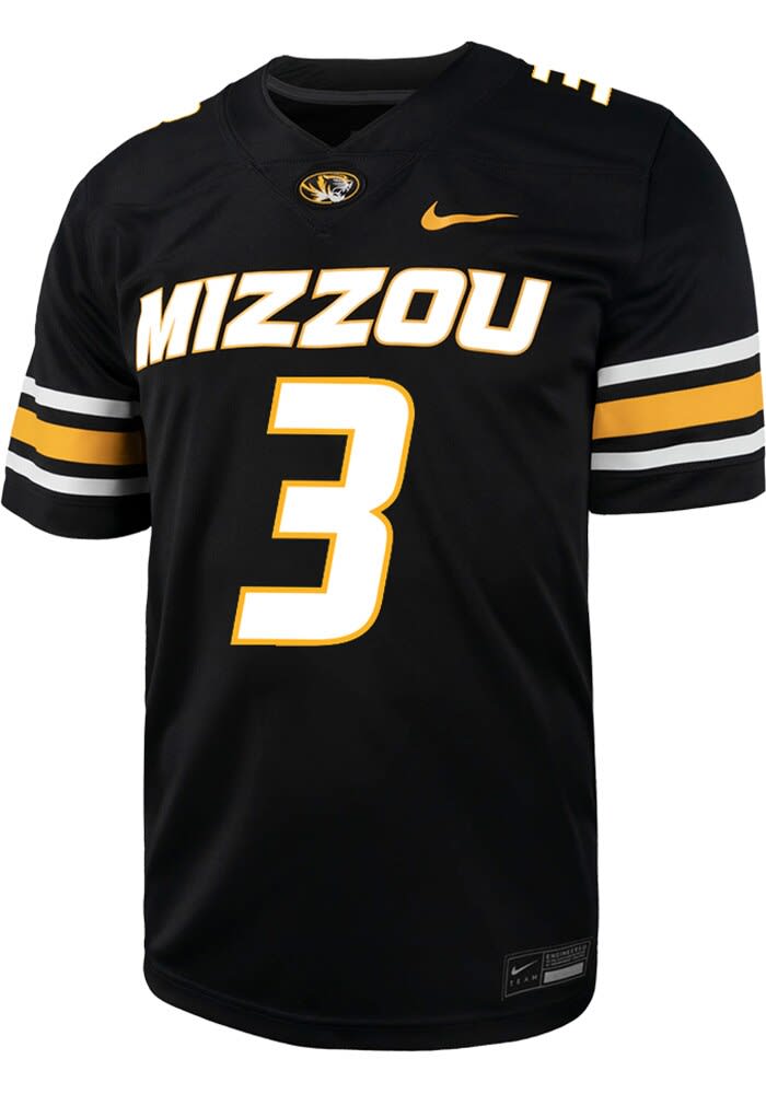 Kevin Coleman Jr Missouri Tigers BLACK Football NIL Game Jersey