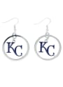 Kansas City Royals Womens Floating Hoop Earrings - Blue