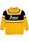Main image for Mens Iowa Hawkeyes Gold Charlie Hustle Script Sweater Long Sleeve Sweater