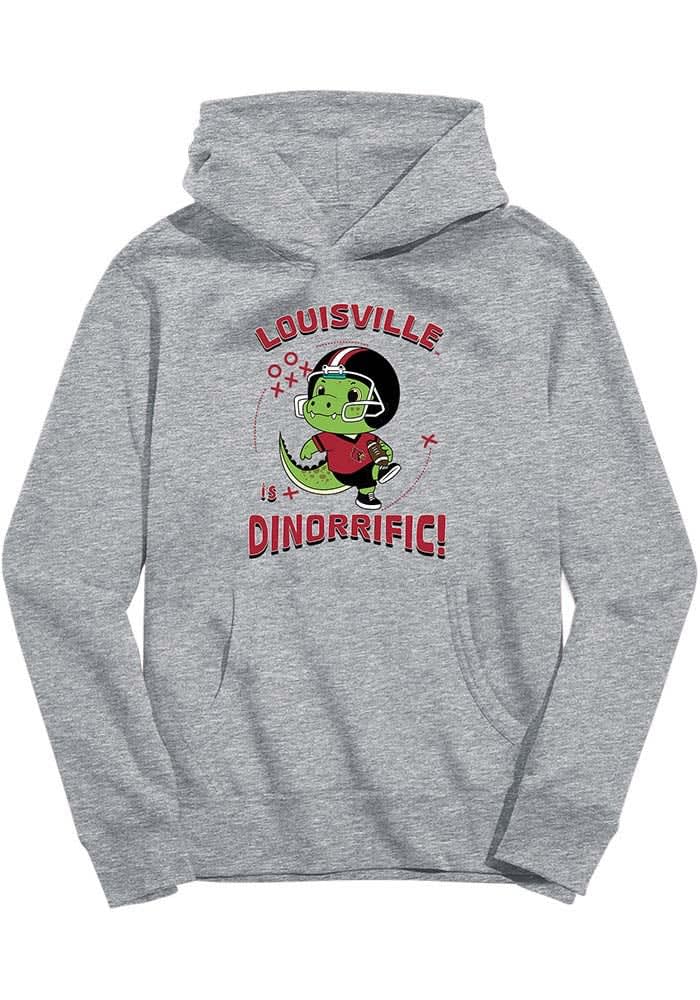 Louisville Cardinals Vive La Fete Youth ATHLETICGREY Dino